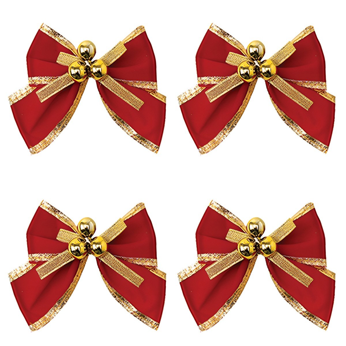 Kit 24 Laços De Bolinhas 10cm Pingentes Dourado Brilhante
