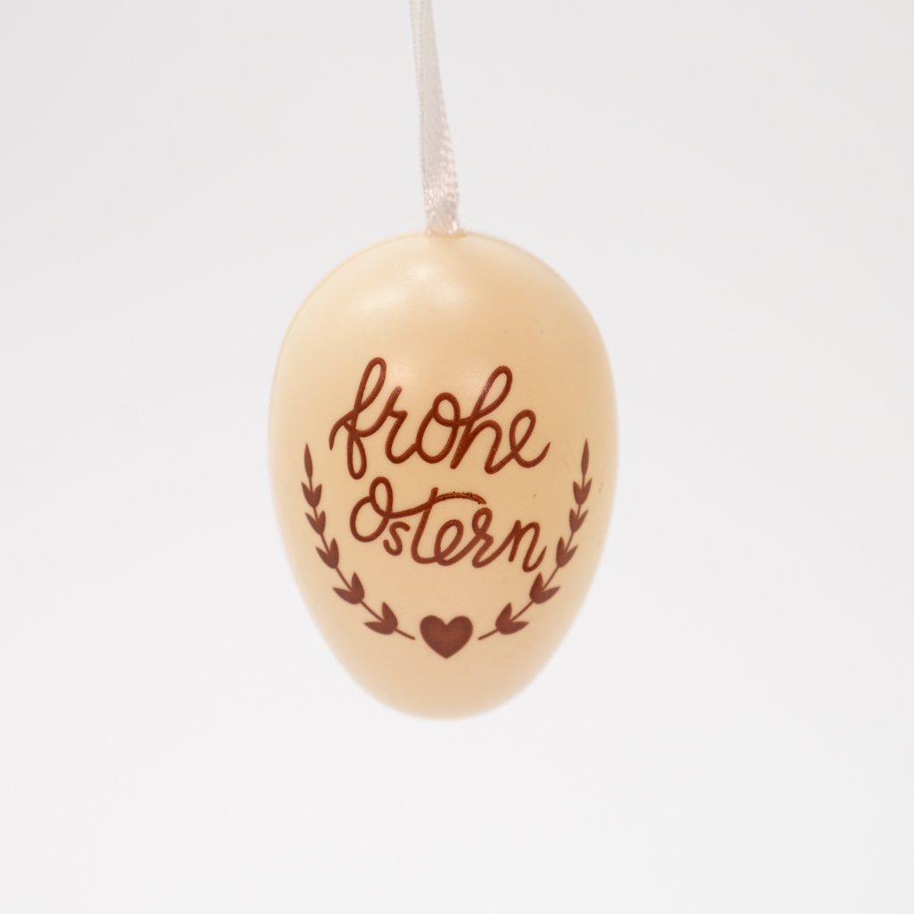 Kit 24 Ovos de Páscoa Pendente Marrom Enfeitado Decoração