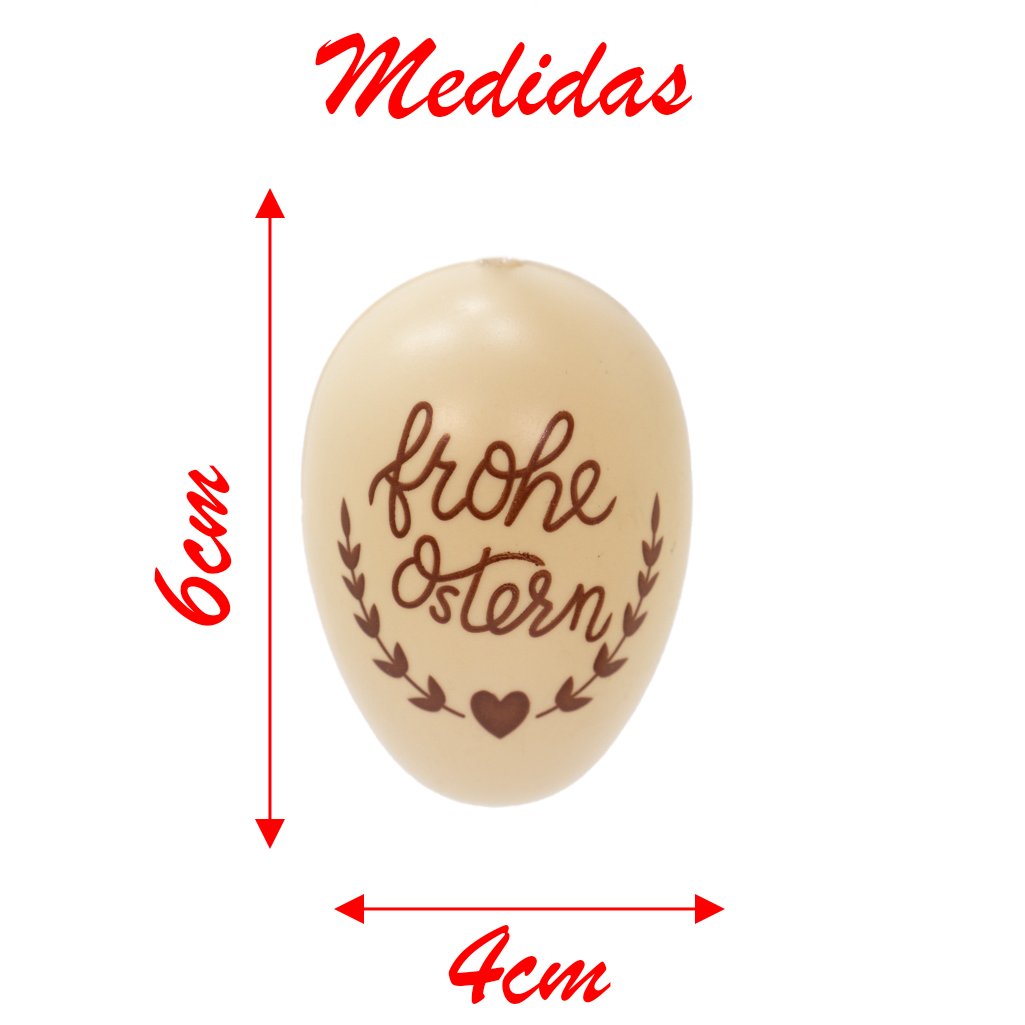 Kit 24 Ovos de Páscoa Pendente Marrom Enfeitado Decoração