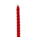 Kit 24 Vela Retorcida Natalina Enfeite Vermelho Festiva 20cm