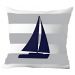 Kit 3 Capas De Almofadas Barco À Vela Navegação Marítima