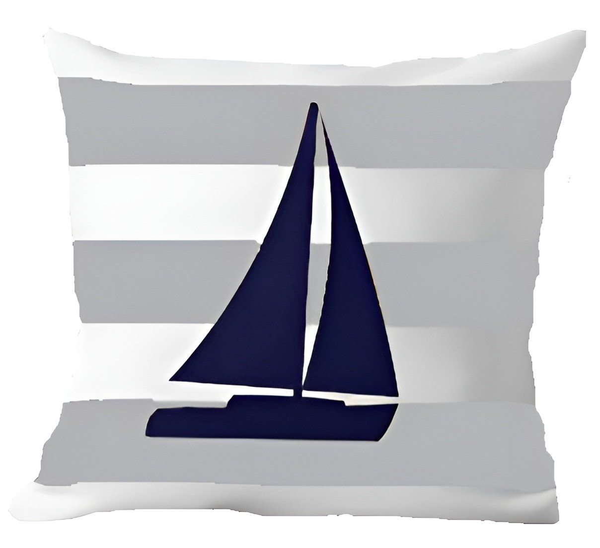 Kit 3 Capas De Almofadas Barco À Vela Navegação Marítima