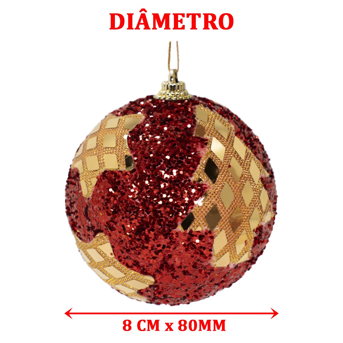 Kit 3 Enfeite Bolas Natalina Árvore Natal Estrela Artesanal