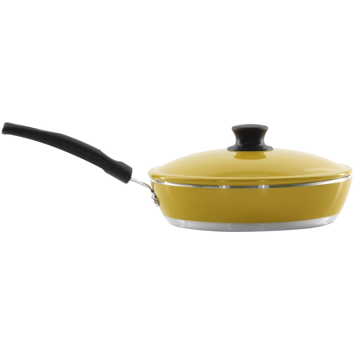 Kit 3 Panelas + Frigideira Gulê Alumínio 4 Peças Amarelo