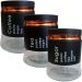 Kit 3 Potes Hermético Coffee Sugar Tea Mantimentos Em Vidro