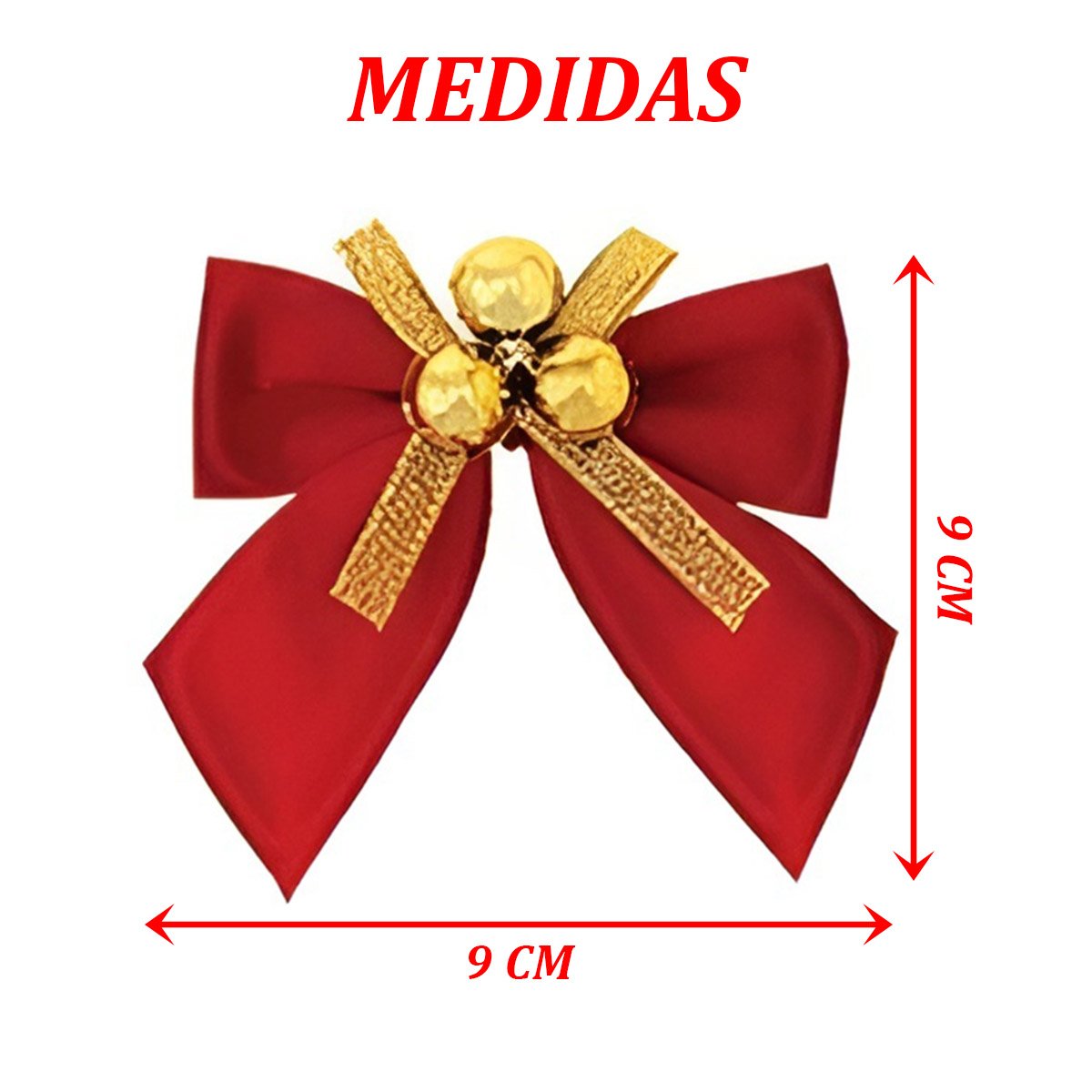 Kit 30 Laços De Bolinhas 9cm Decoração Natalina Brilhante