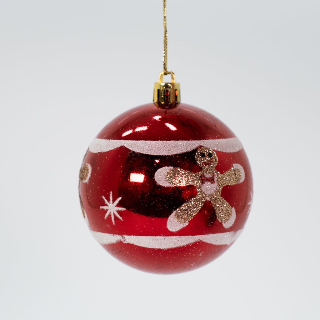 Kit 32 Bolas Enfeite Natalino Árvore Natal Vermelho Branco