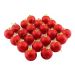 Kit 36 Bolas Enfeite Árvore Natal Vermelha Glitter 4,8cm