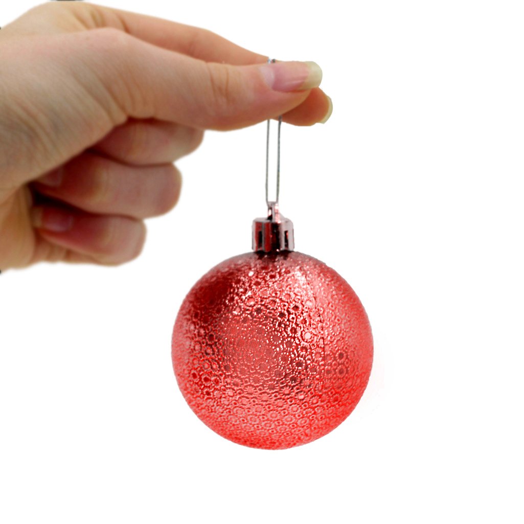 Kit 36 Bolas Natalinas Enfeite Árvore de Natal 6cm Vermelho