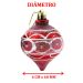 Kit 36 Bolas Pião Enfeite Árvore Natal Pendente Glitter 60mm