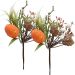 Kit 4 Arranjos Artificial Decoração Páscoa Ovos Coelho 23cm