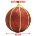 Kit 4 Bolas Glitter Vermelho Árvore De Natal Artesanal 10cm