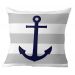 Kit 4 Capas De Almofadas Âncora Azul Navegação Marítima