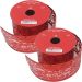 Kit 4 Fitas Aramada Gliter Vermelho Enfeite Natalino 5cm 3M