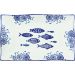 Kit 4 Petisqueiras Bowl Média Travessa Peixe Oceano 350ml