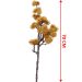 Kit 4 Plantas Artificiais Mamonas Decoração Jardim De 70cm