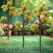 Kit 4 Plantas Artificial Mamonas Amarelo Escuro Jardim 70cm
