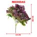 Kit 4 Plantas Kalanchoe Artificial Flores Verde Jardim 30cm