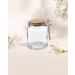 Kit 4 Pote Vidro Borossilicato Colher De Madeira Rolha 240ml