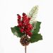 Kit 4 Ramo Artificial Frutas Vermelhas Decoração Natal 26cm