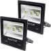 Kit 4 Refletor Led Holofote Externo Jardim Muro 150w Branco