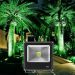 Kit 4 Refletores Led Holofote Externo Jardim Muro 20w Verde