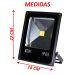 Kit 4 Refletores Led Holofote Externo Jardim Muro 30w Branco