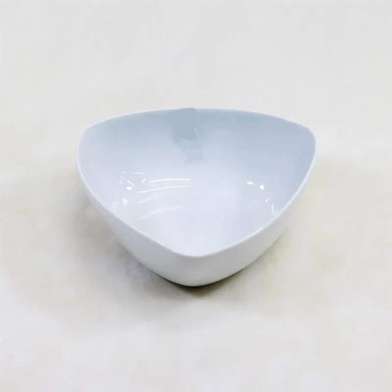 Kit 4 Tigela De Melamina Gourmet Triangular 1,4L 22X8 cm