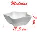 Kit 4 Tigelas Bowl Melamina Estrela Branca 900Ml