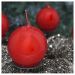 Kit 4 Velas Bola De Natal Clássica Vermelha Natalina 7cm