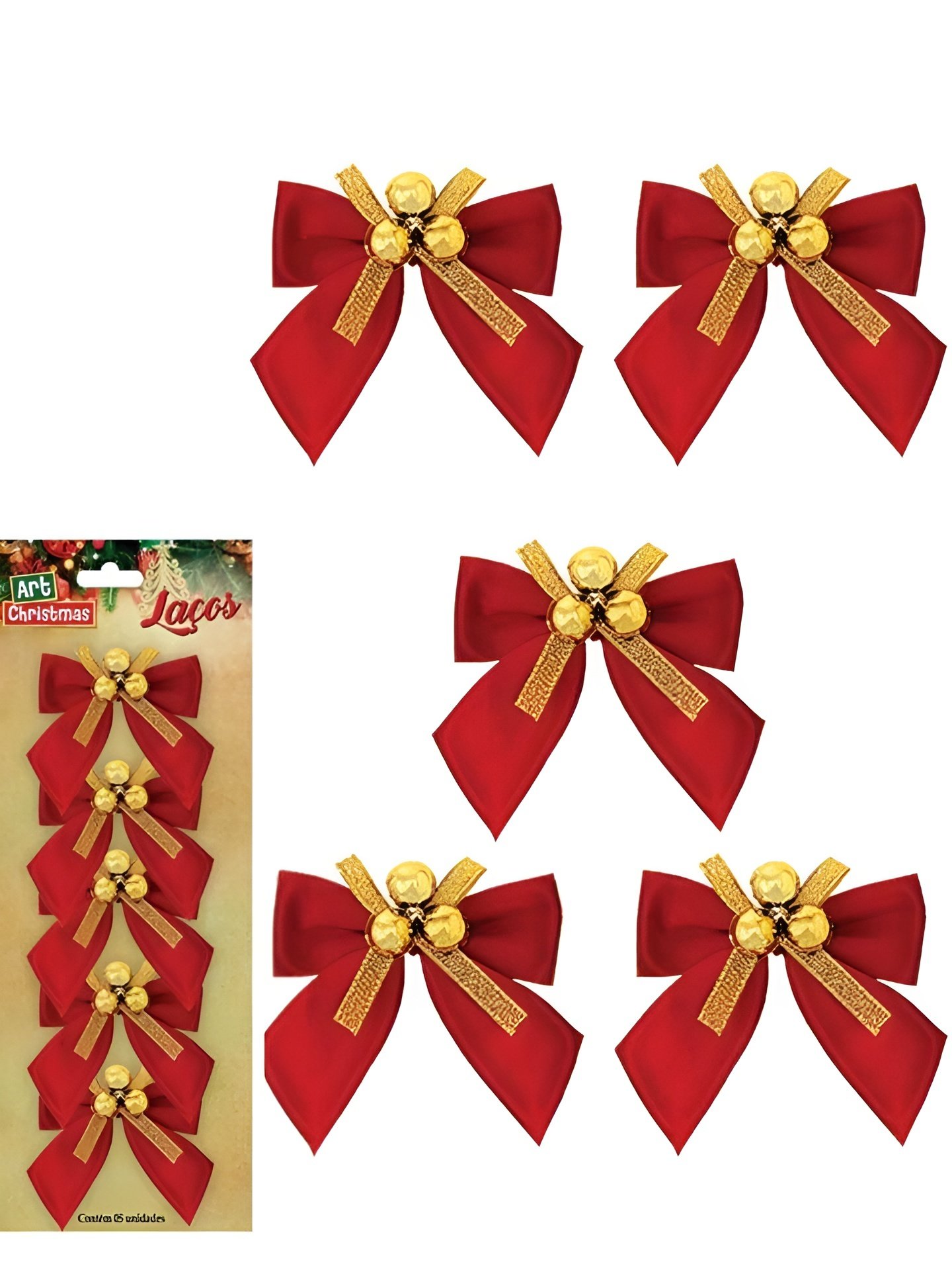 Kit 40 Laços De Bolinhas 9cm Decoração Natalina Brilhante