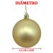Kit 45 Bolas Enfeite Natalino Árvore De Natal Gliter Dourada