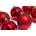 Kit 48 Bolas Vermelhas Enfeite Natalino Árvore Natal 40mm
