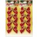 Kit 48 Laços De Bolinhas Natalino Pingentes Árvore Natal 6cm