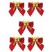 Kit 50 Laços De Bolinhas 9cm Decoração Natalina Brilhante