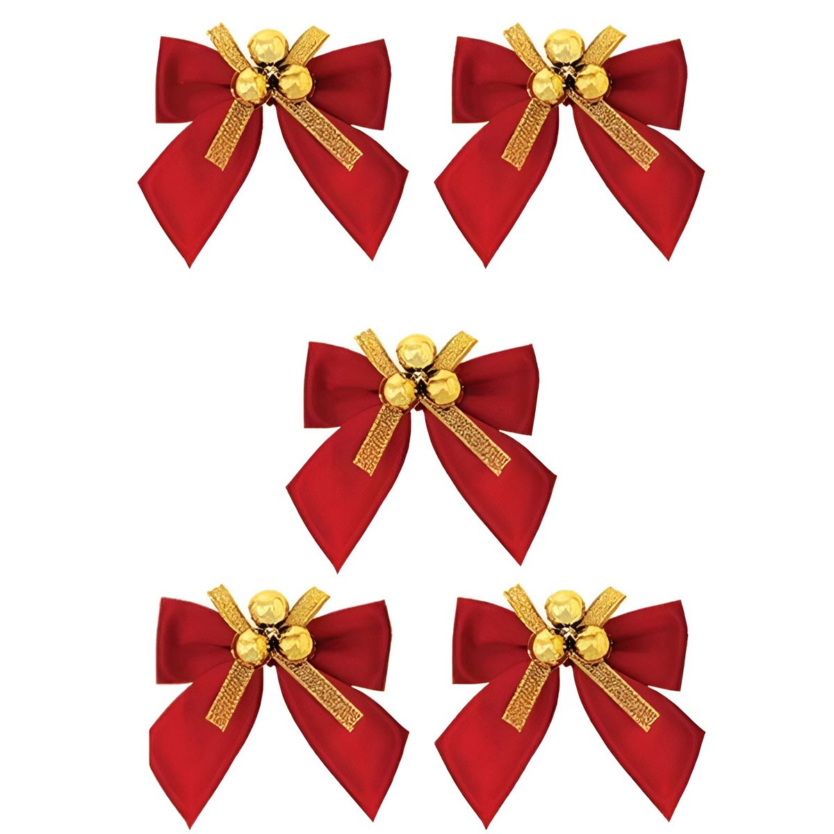 Kit 50 Laços De Bolinhas 9cm Decoração Natalina Brilhante