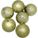 Kit 6 Bolas De Natal Enfeite Árvore De Natal Dourado De 80mm