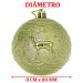 Kit 6 Bolas De Natal Enfeite Árvore De Natal Dourado De 80mm