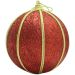 Kit 6 Bolas Glitter Vermelho Árvore De Natal Artesanal 8cm