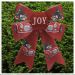 Kit 6 Enfeite Árvore Natal Laço Vermelho Decorado  17cm