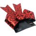 Kit 6 Laço Vermelho Em Camurça Brilhante Enfeite Natal 32cm