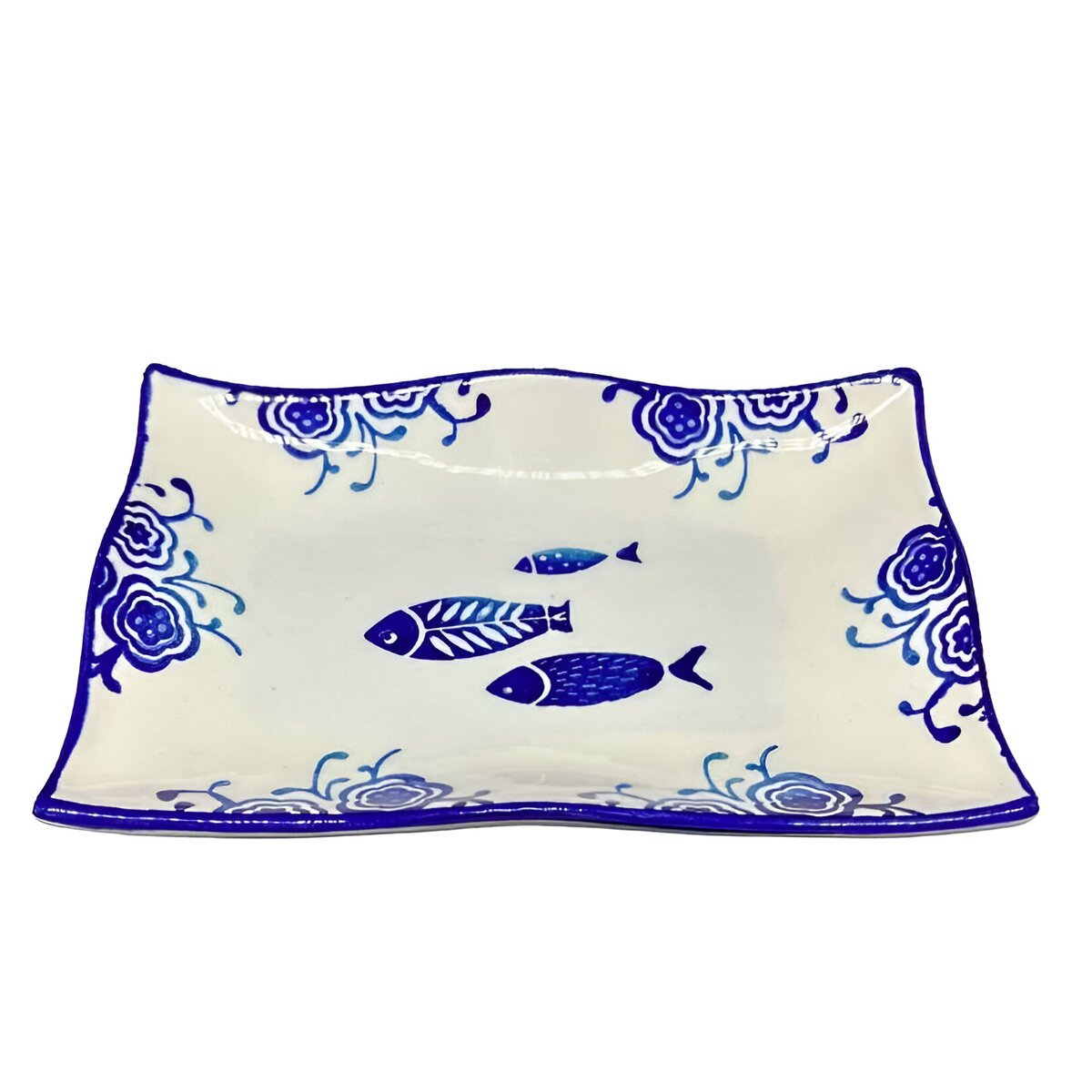Kit 6 Petisqueiras Bowl Pequena Travessa Peixe Oceano 200ml