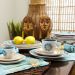 Kit 6 Prato Raso Coup Etnia Oxford® Porcelana 28cm
