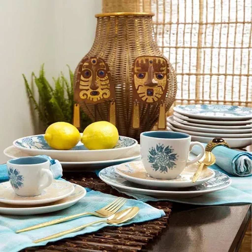 Kit 6 Prato Raso Coup Etnia Oxford® Porcelana 28cm