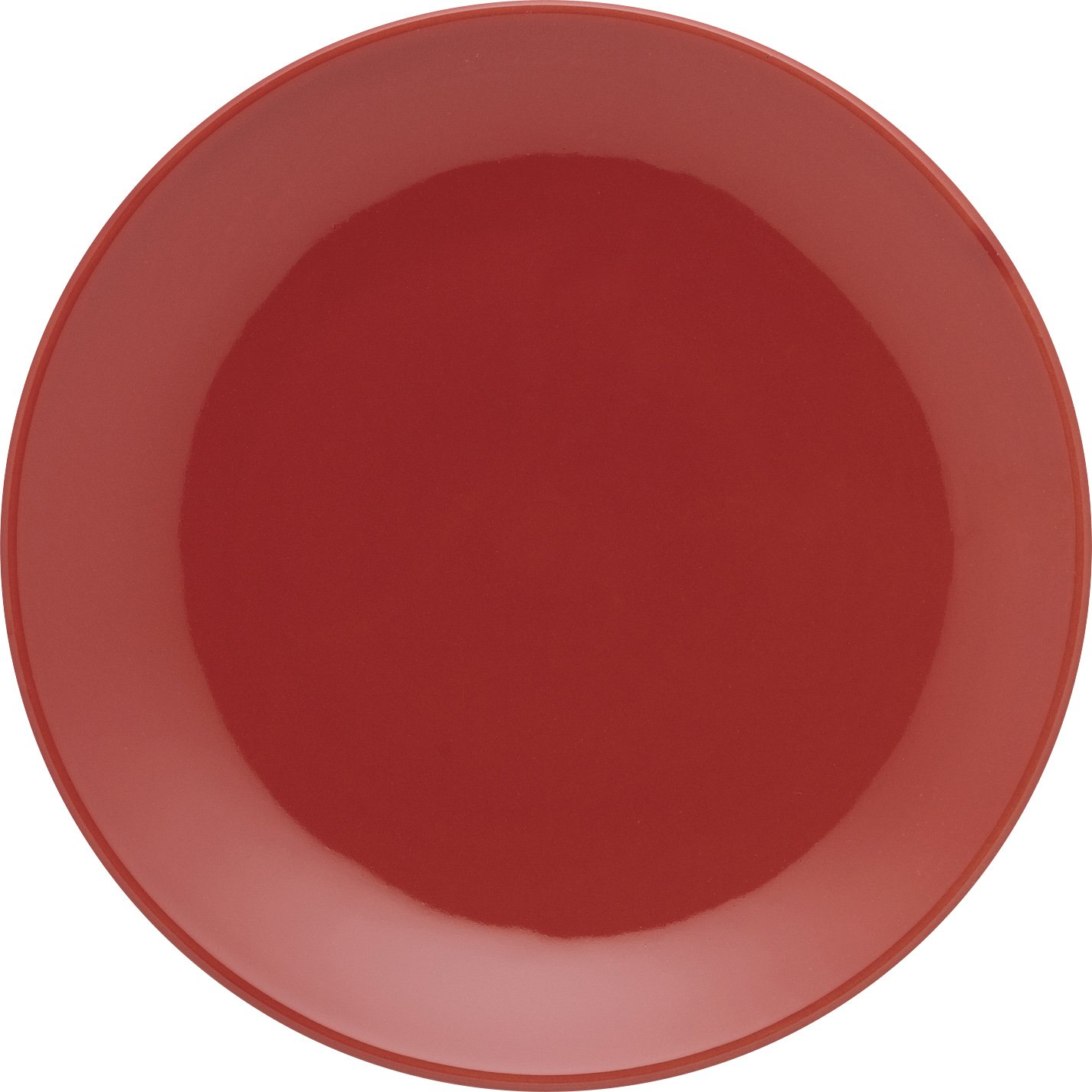 Kit 6 Pratos De Sobremesa Unni Red Oxford® Cerâmica 19cm