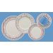Kit 6 Pratos Fundos Donna Melissa Oxford Cerâmica 22cm