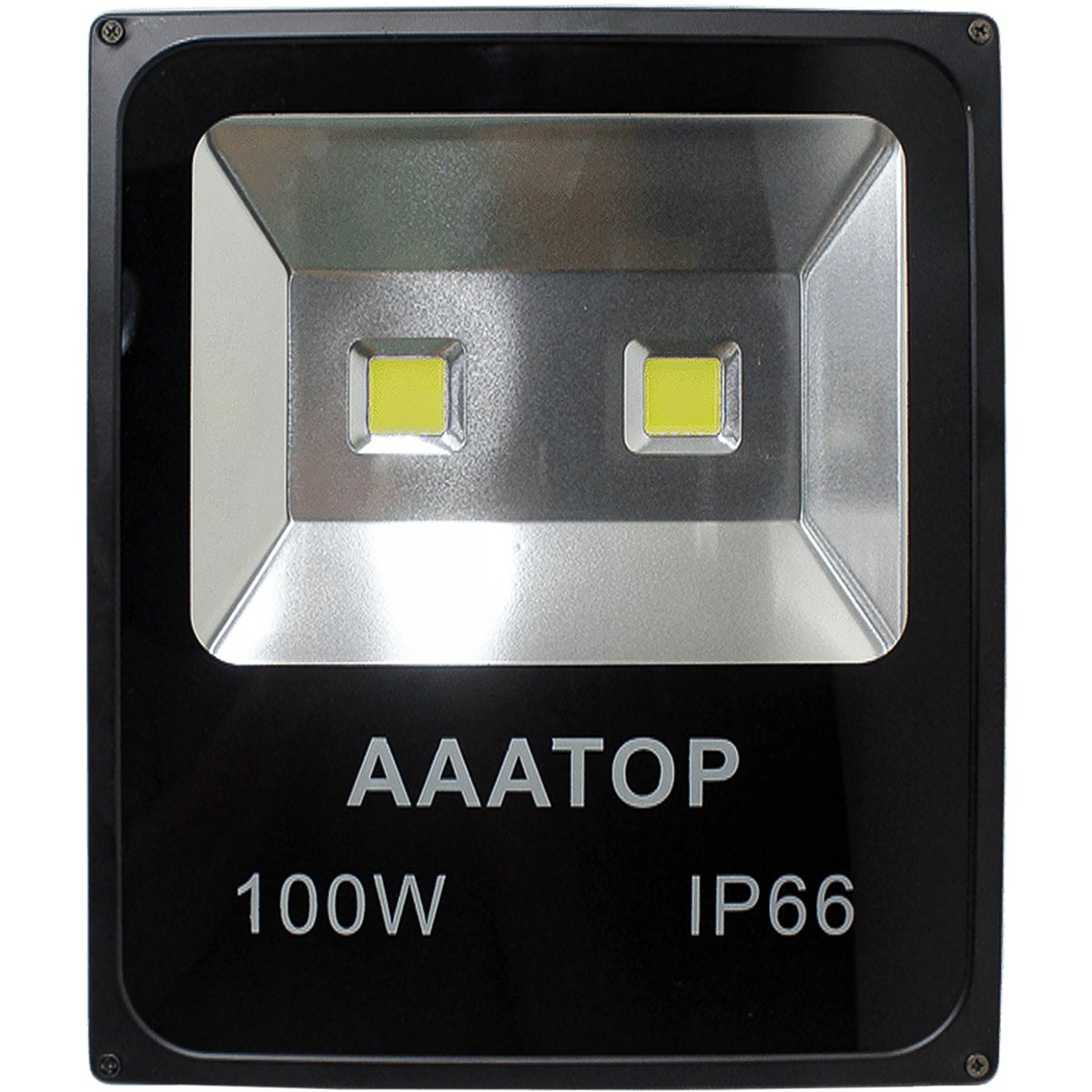 Kit 6 Refletor Led Holofote Externo Jardim Muro 100w Branco