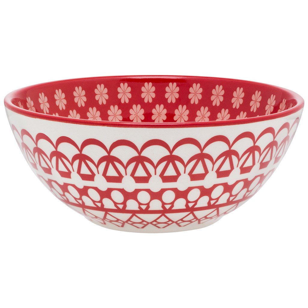Kit 6 Tigelas Bowl Renda Oxford® Cerâmica 600Ml