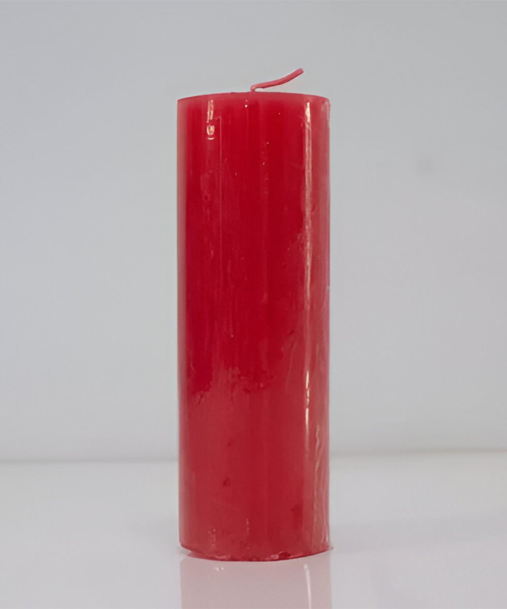 Kit 6 Velas 7 Dias Votiva Clássica Vermelha Decorativa 15cm