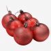Kit 60 Bolas Enfeite Natalino Árvore Natal 60mm Vermelho